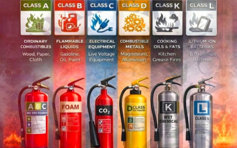 Understanding Fire Classes and the Right Extinguishers for Each